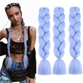 Kanekalon Jumbo Braiding Hair Extensions High Temperature Fiber Crochet Twist Braids 24inch 3pcs/lot (A33)