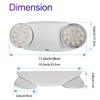 CM MZY Emergency Lights with Battery Backup,Commercial Emergency Light,Two Adjustable