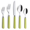 ANNOVA Silverware Set 20 Pieces Stainless Steel Cutlery Color Handle
