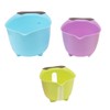 3pcs Drain Colander Set Food Grade PP Stackable Fruit Vegetable
