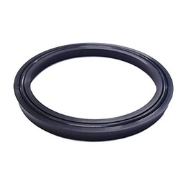 3 3/8" X 3 3/4" X 3/16" Piston/Rod Loaded U-Cup Seal, Square Straight Lip 95 Duro TPU Shell W/ 70 Duro O-Ring