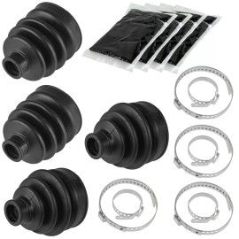 Caltric 2 Front Axle Inner Outer CV Boot Kit for Kawasaki Mule 2510 KAF620A 4X4 2000