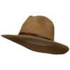 Men's UPF 50+ Braid Safari Hat (Large, Tan)