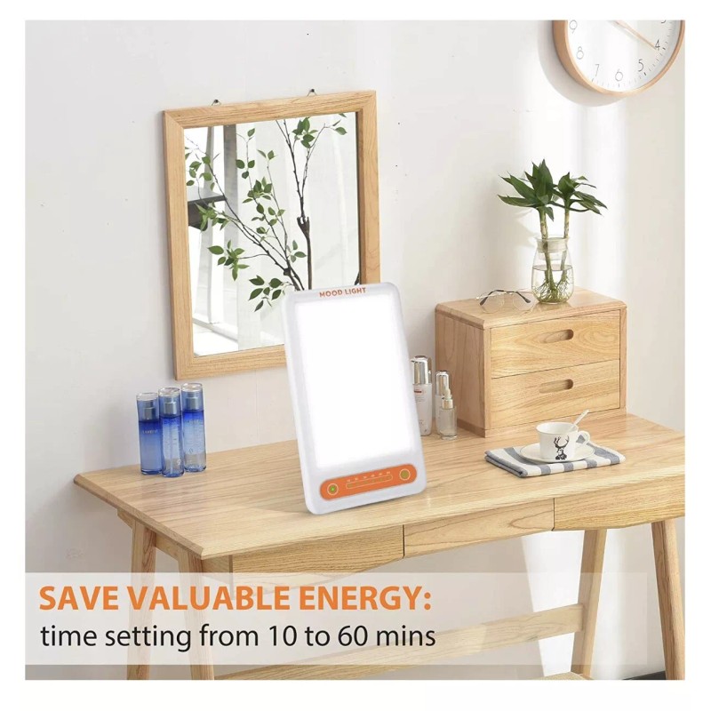 MOOD LIGHT Light Therapy Lamp, UV Free 10000 Lux Brightness,