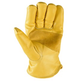 Wells Lamont Men's Fleece-Lined Thinsulate Winter Leather Work Gloves, XXX-Large 1108