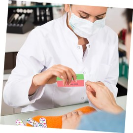 FOMIYES Four Sided Sponge Nail Files 5pcs Manicure Tools for Women for Nail Art and Polishing