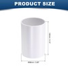 PATIKIL 4" OD Straight Inline Duct Connector, PVC Plastic Dryer