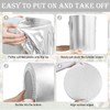 Set of 3 - Silver Cylinder Pedestal Stand Covers, Flexible