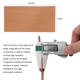 Thick Spanish Cedar Sheets for Cigars, 0.04 Inch, Ideal for Humidors, Acrylic Jars, and Cigar Boxes to Keep Cigars Fresh with Cedar Aroma (10 Pack)
