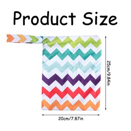 Luckious Wet & Dry Bag, Washable Cloth Bag, Hanging Zip Cosmetic Bag, Waterproof & Moisture Resistant Bag, Portable Mummy Bag with Zipper, Hanging Wet & Dry Clothes Storage Bag