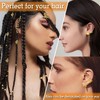 WD&CD 53 Stück Gold-Haarschmuck, Dreadlocks Schmuck, Metall-Gold-Zöpfe Dreadlock-Zubehör Haarspiralen Clips