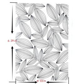 Leaf Shading Foliage Background Clear Stamps Transparent Silicone Stamp Album Cards Rubber Stamp for Card Making Decoration and DIY Scrapbooking