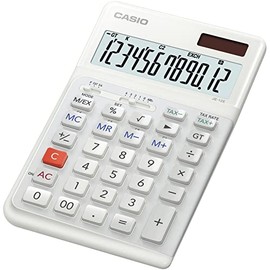 CASIO JE-12E-WE Compact Ergonomic Desk Calculator 12-Digit