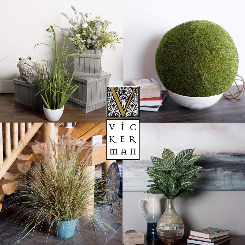 Vickerman Everyday 14" Indoor Green Cactus in Clay Pot -