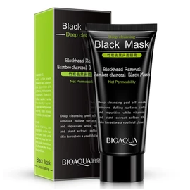 BIOAQUA Blackhead Remover Black Spots Facial Mask Nose Acne Purifying Peel Off Bamboo Charcoal Deeply Cleanses Pores Face Skin 60g / 2.11oz