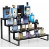 Wood Cologne Organizer for Men,12 Inch 4 Tier Cologne Stand