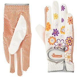 Persons PSGL-16 Women's Two-Handed Gloves, PSGL16, Both Hands, White/Orange, 8.3 inches (21 cm)