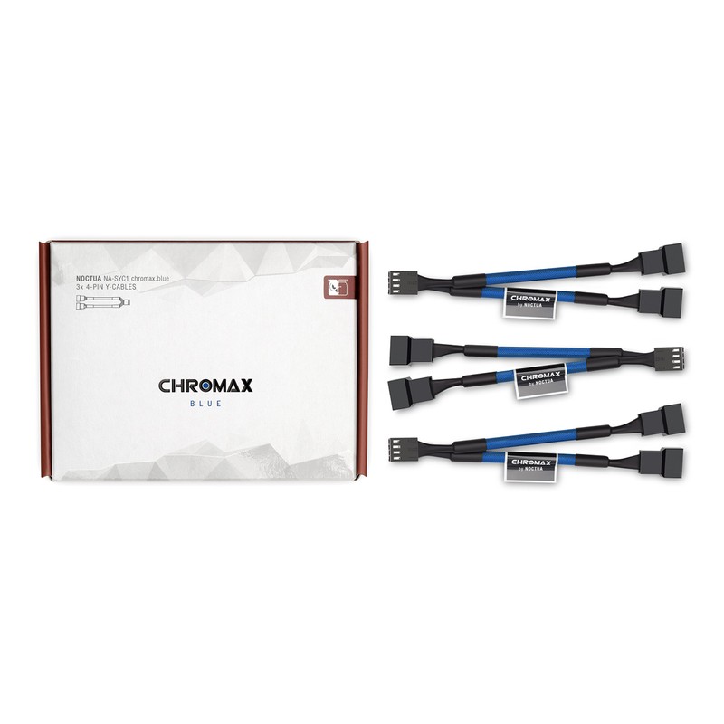 Noctua NA-SYC1 chromax.blue, 4-Pin Y-Cables (Blue)