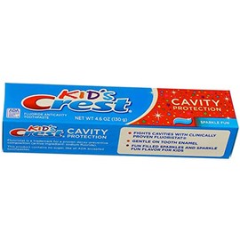 Crest Kids Tube Size Sparkle Fun Cavity Protection Toothpaste, 4.6 Oz