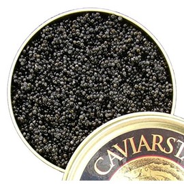 American Hackleback Sturgeon Caviar - Black - Fresh, Domestic Caviar Food with Delicious Mild Flavor (1 Oz)