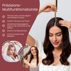 BICTIVE® Set von 2 Wildschweinborsten Bürsten mit Toupierkamm. Naturhaarbürste, Sleek