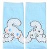 Sanrio 388947 Crew Length Socks, Cinnamoroll, 9.1 - 9.8 inches