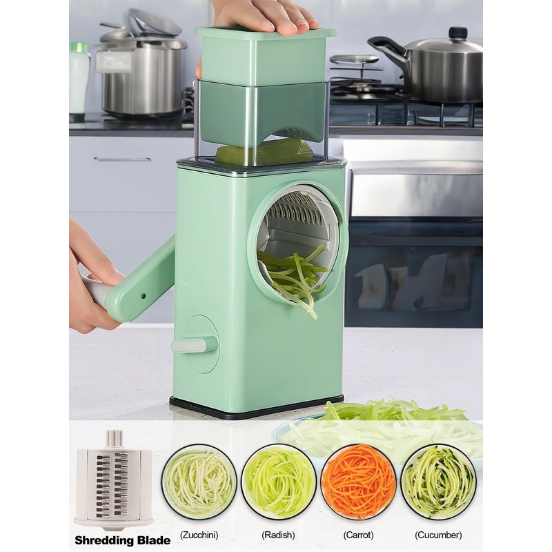 Cheese Grater Rotary Cheese Grater with Handle Master Shredder with