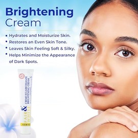 FAIR  WHITE  Crema Blanqueadora Despigmentante Aclarante  Tratamiento para manchas en Cara y Cuerpo Rodillas Codos Axilas  Textura en Gel Liviana...  