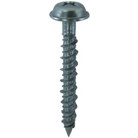 Stainless Steel SUS410 Power Concrete Screw 4.0 x 25 (180 Pieces) Pan W Head