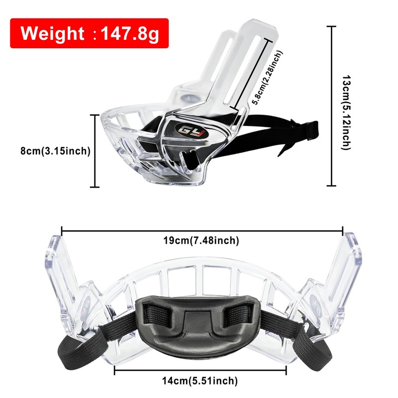 GY Hockey Lower Face Shield Cage – Adult Ice Hockey