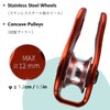 JEELAD Climbing Pulley 26kN Micro Single Pulley Fixed Pulley Rope