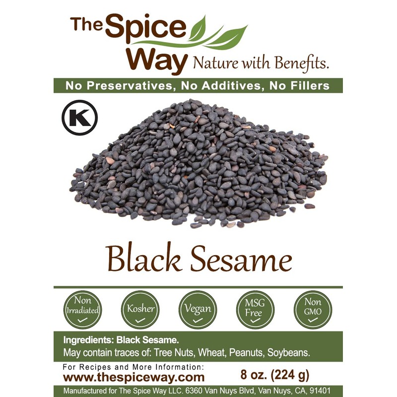 The Spice Way Black Sesame Seeds - 8 oz