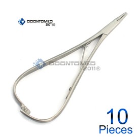 OdontoMed2011 10 Pcs Dental Needle Holder Mathieus Elastomeric 14cm Pliers Forcep Orthodontic Instruments ODM