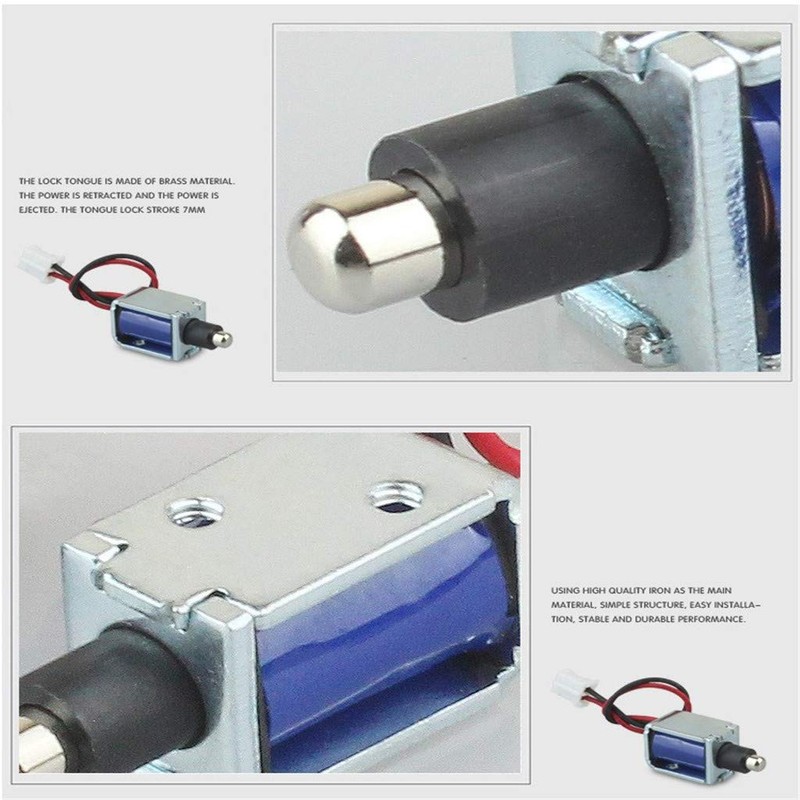 ZZALLL Mini DC 5V Electromagnetic Lock Small Electronic Lock Electric