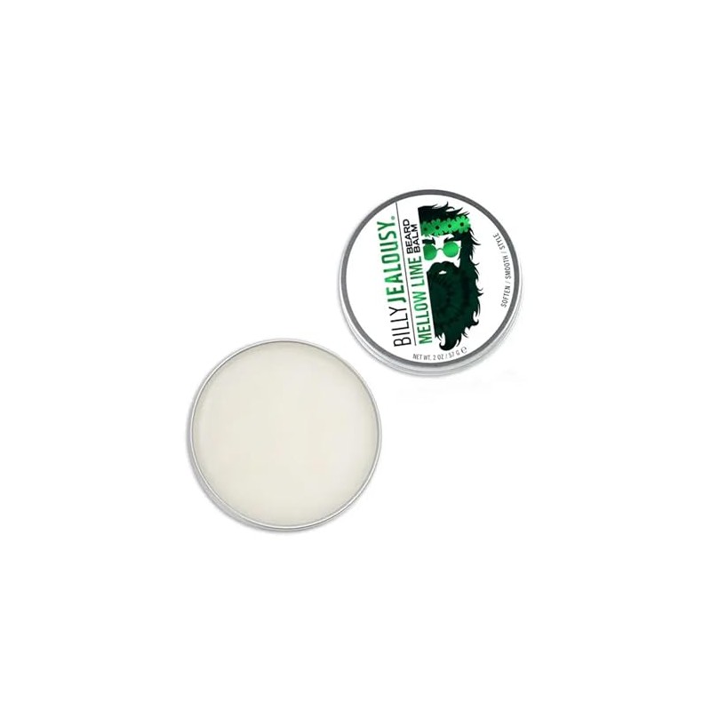 Billy Jealousy Beard Balm, Mellow Lime Bergamot, 2.0 oz.