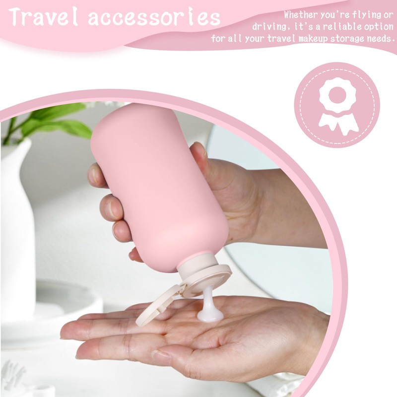 3-Pack Leakproof Travel Bottles - 10 oz Squeeze Shampoo &