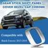 Gear Stick Shift Panel Cover Bezel Cap Chrome,Compatible with Buick