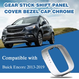 Gear Stick Shift Panel Cover Bezel Cap Chrome,Compatible with Buick Encore 2013-2019 Replace 55587364