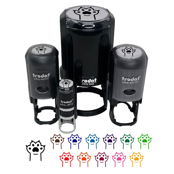 Outstretched Cat Paw Beans Self-Inking Rubber Stamp Ink Stamper for