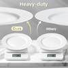 N9R 7 inch White Disposable Plastic Plates, 100PCS Dessert/Salad Plates