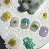 [Ar] My friend in the fish tank, handmade nail tip,