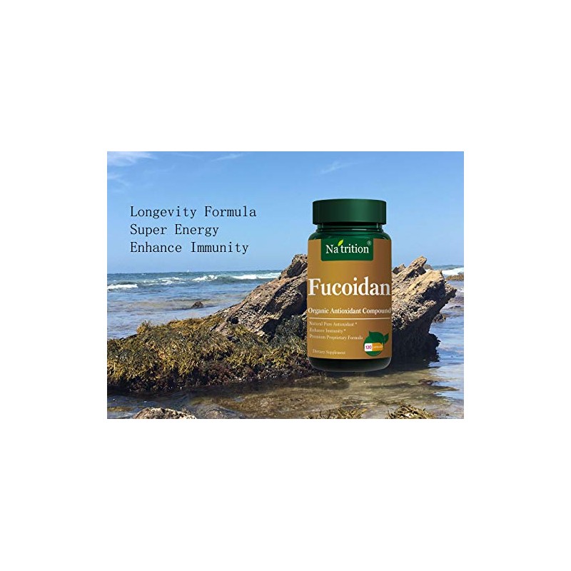 Na'trition Fucoidan Natural Organic Anioxidant Compound Capsules - 120 Veggie