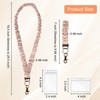 MLLNFUE 2 Set Scrunchie Lanyards with 2 Card Holders Soft