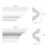 Build and Batten 2-Pack 12" Wall Panel Rail Kit White