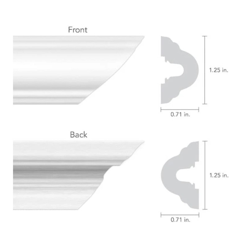 Build and Batten 2-Pack 12" Wall Panel Rail Kit White