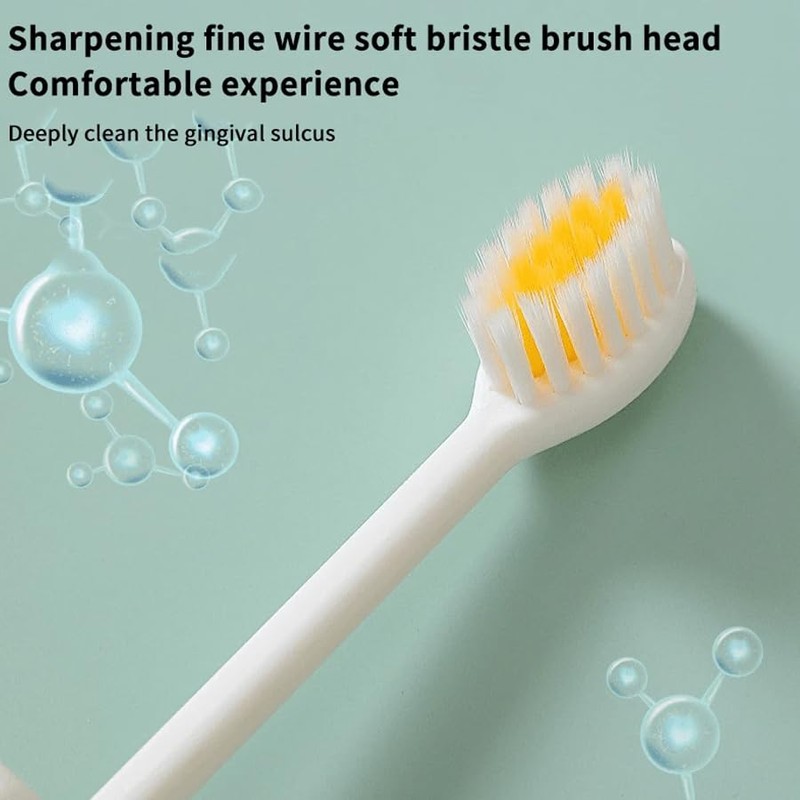 ARFUKA Foldable Travel Toothbrushes Medium Soft Bristles with Case Reusable