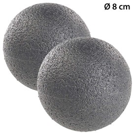 newgen medicals Massage Ball Hand: Pack of 2 Massage Ball and Fascia Trainer for Back & Co., Diameter 8 cm (Fascia Ball, Fascia Balls)