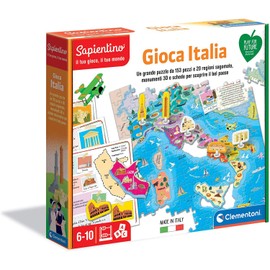 Clementoni 16314 Play Italy Sapientino Educational Game, Single Bed, Multi-Colour, 6-10 Years