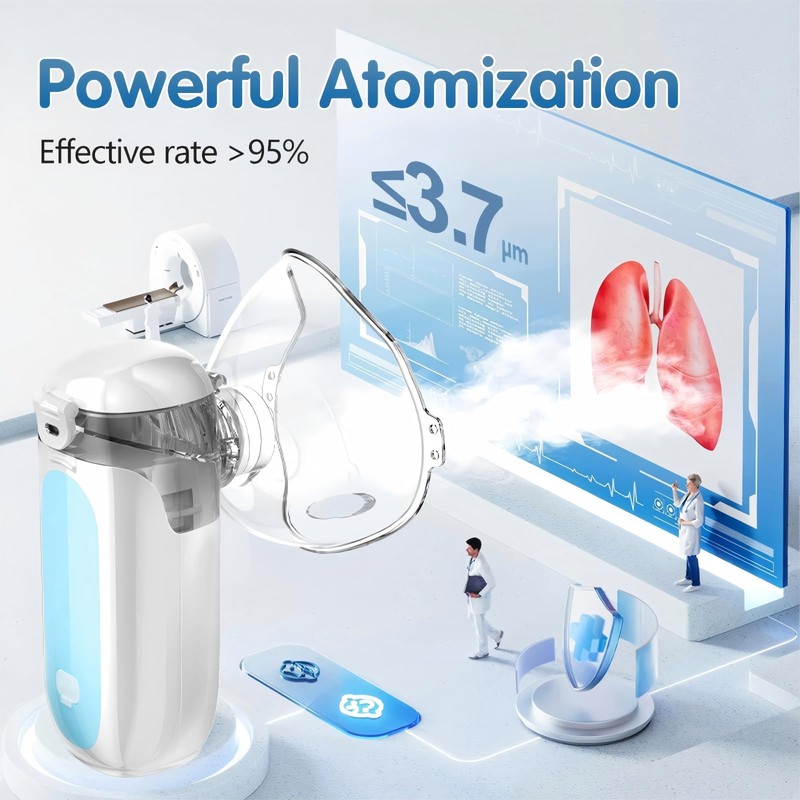 Portable Nebulizer, Mini Nebulizer Machine, Children's Atomizer, Handheld Nebulizer for