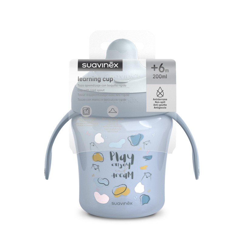 Suavinex, Learning Cup, Leak-proof Cup with Drinking Spout and Ergonomic